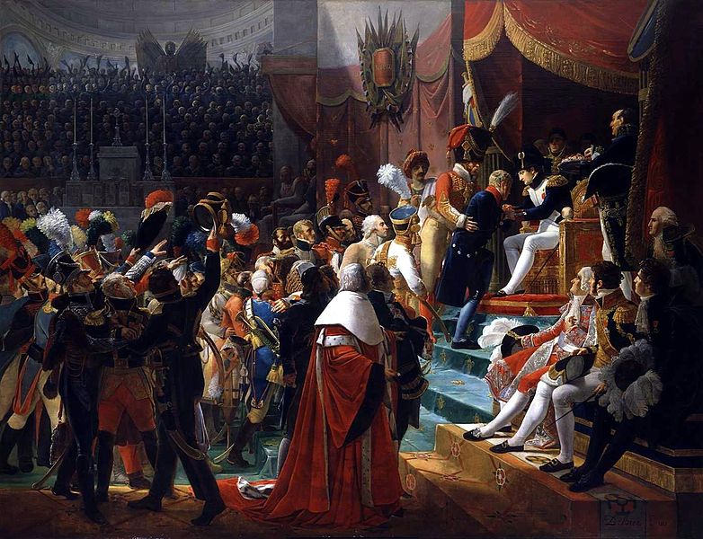 First Remittance of the Legion of Honor in  the Les Invalides, July 14th, 1804 (Jean-Baptiste Debret) (1768-1848) Château de Versailles, MV 1504 
